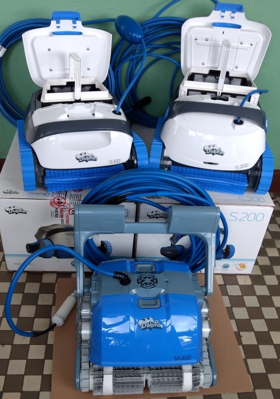 odkurzacze basenowe dolphin maytronics s100 s200 s300 m400 porównanie 3